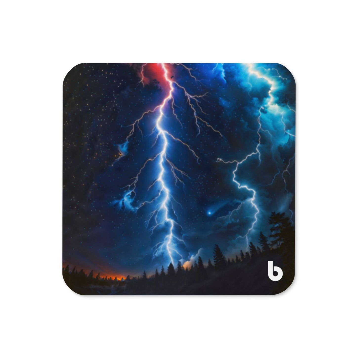 LT1 Cork-Back Coaster