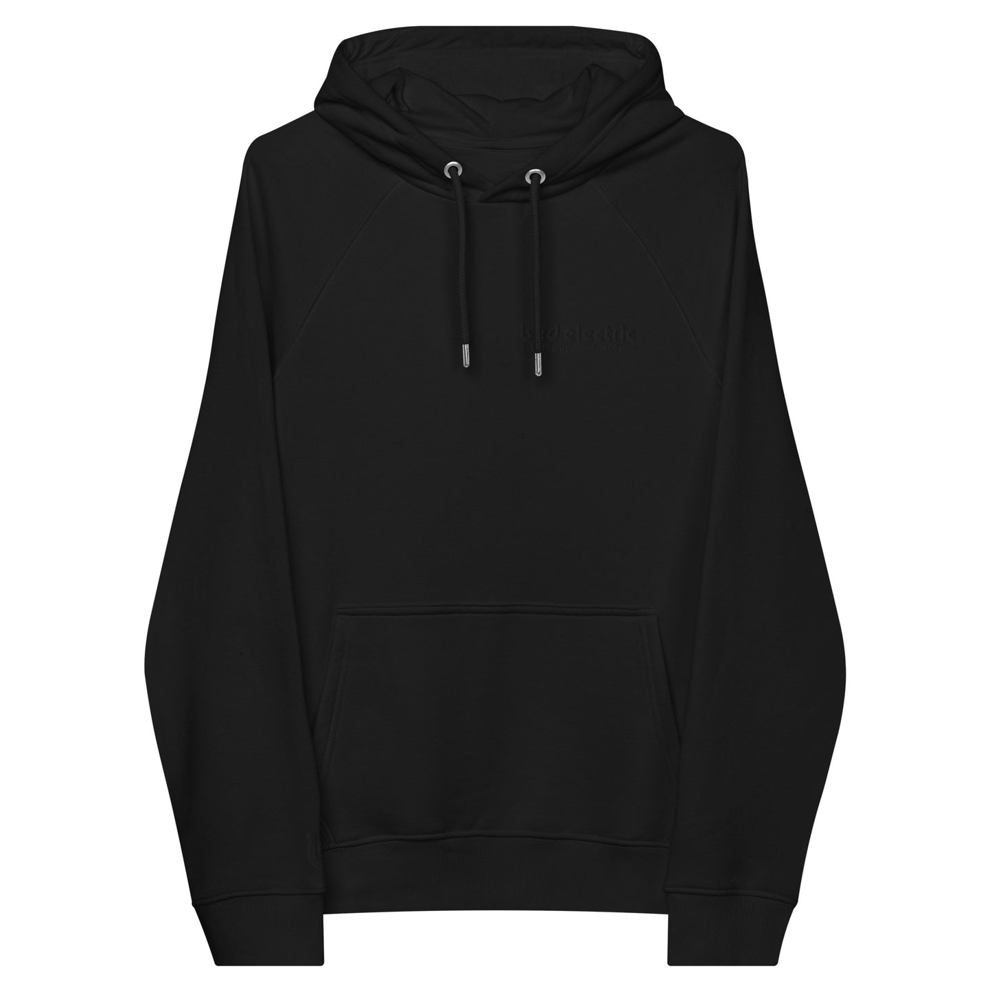 Organic Unisex Raglan Hoodie - Embroidered