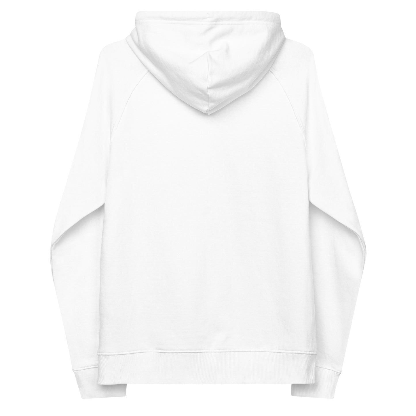 Organic Unisex Raglan Hoodie - Embroidered